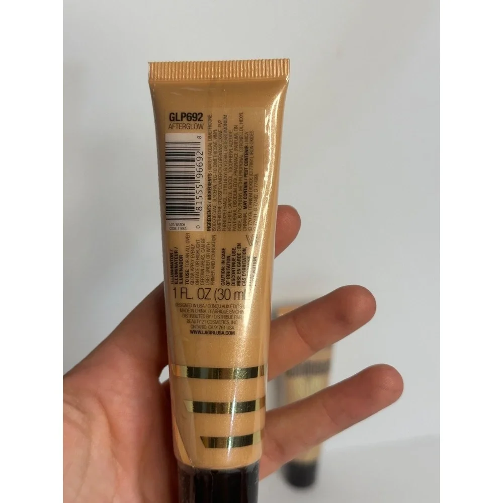 NEW L.A. Girl Luminous Glow Skin Illuminator Afterglow, 1 fl oz (30ml), Set of 2